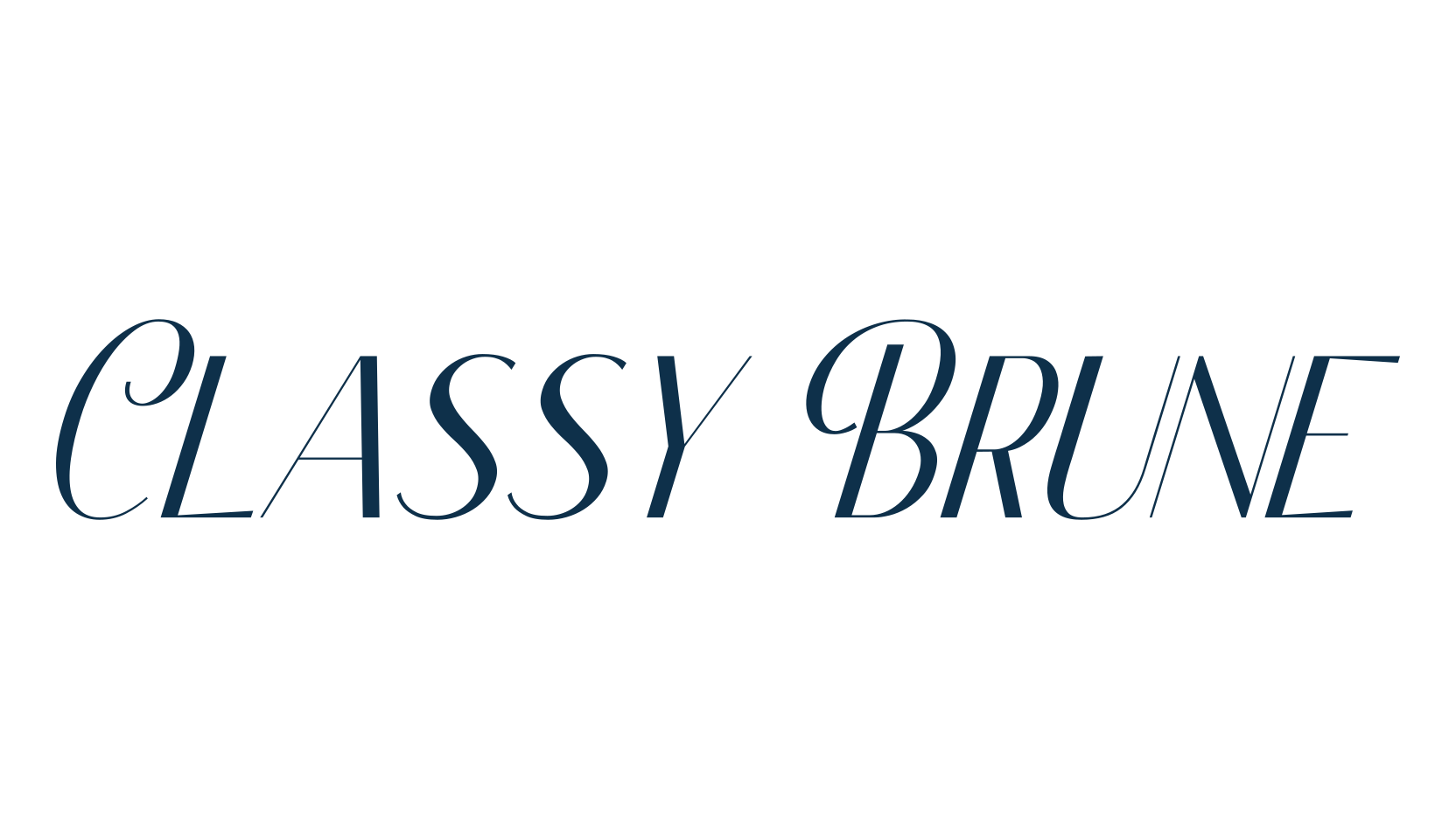 Classy Brune, retro font preview
