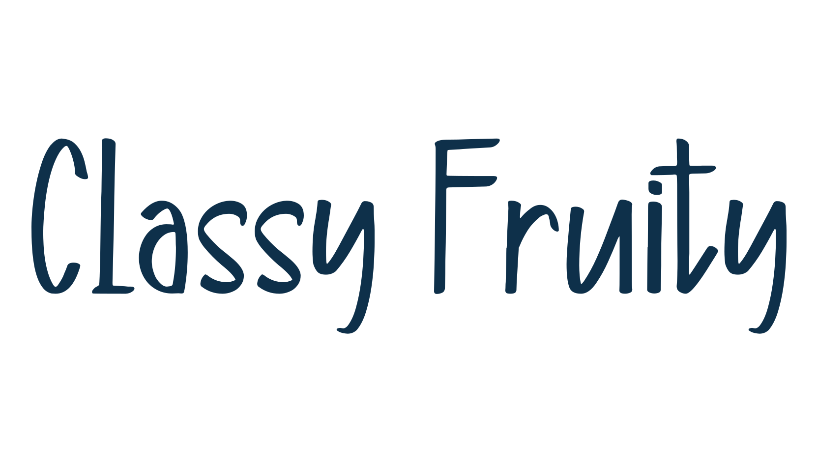Classy Fruity, display market font preview