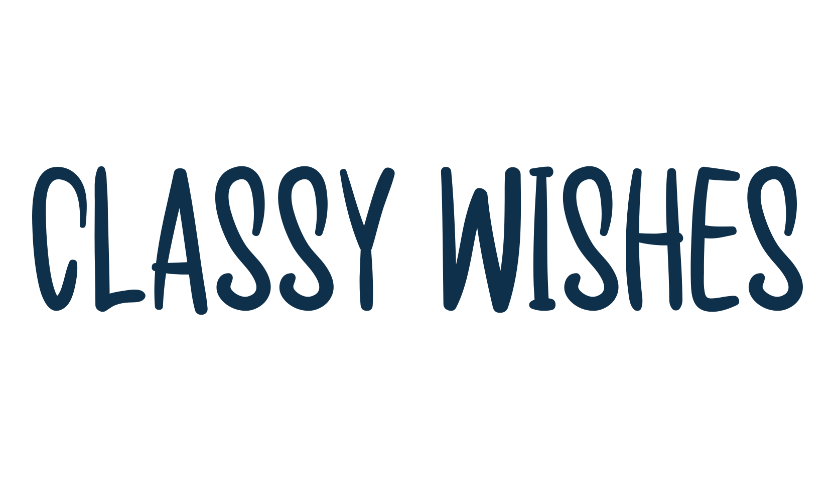 Classy Wishes, fancy decorative font preview