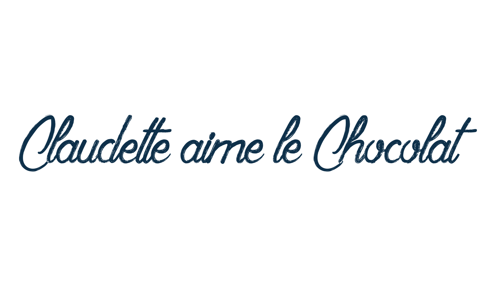 Claudette aime le Chocolat, fancy decorative font preview