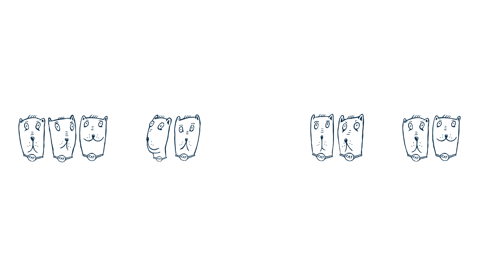 Claudio the Cat, fancy decorative font preview