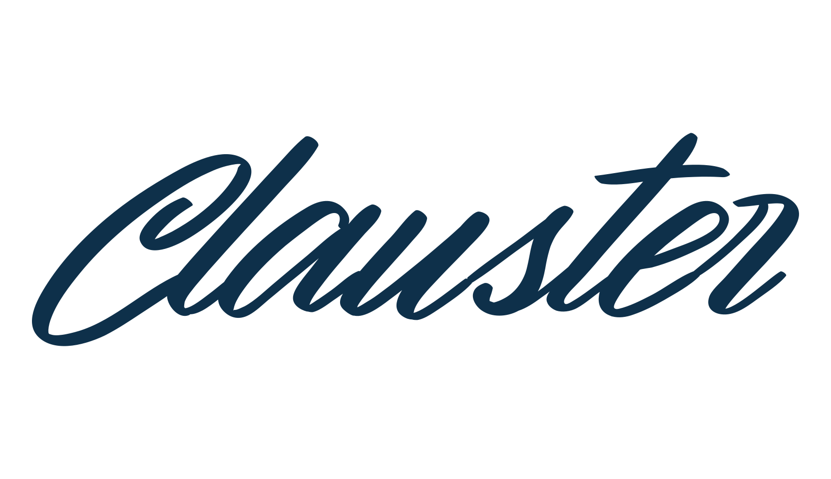 Clauster, handwriting font preview