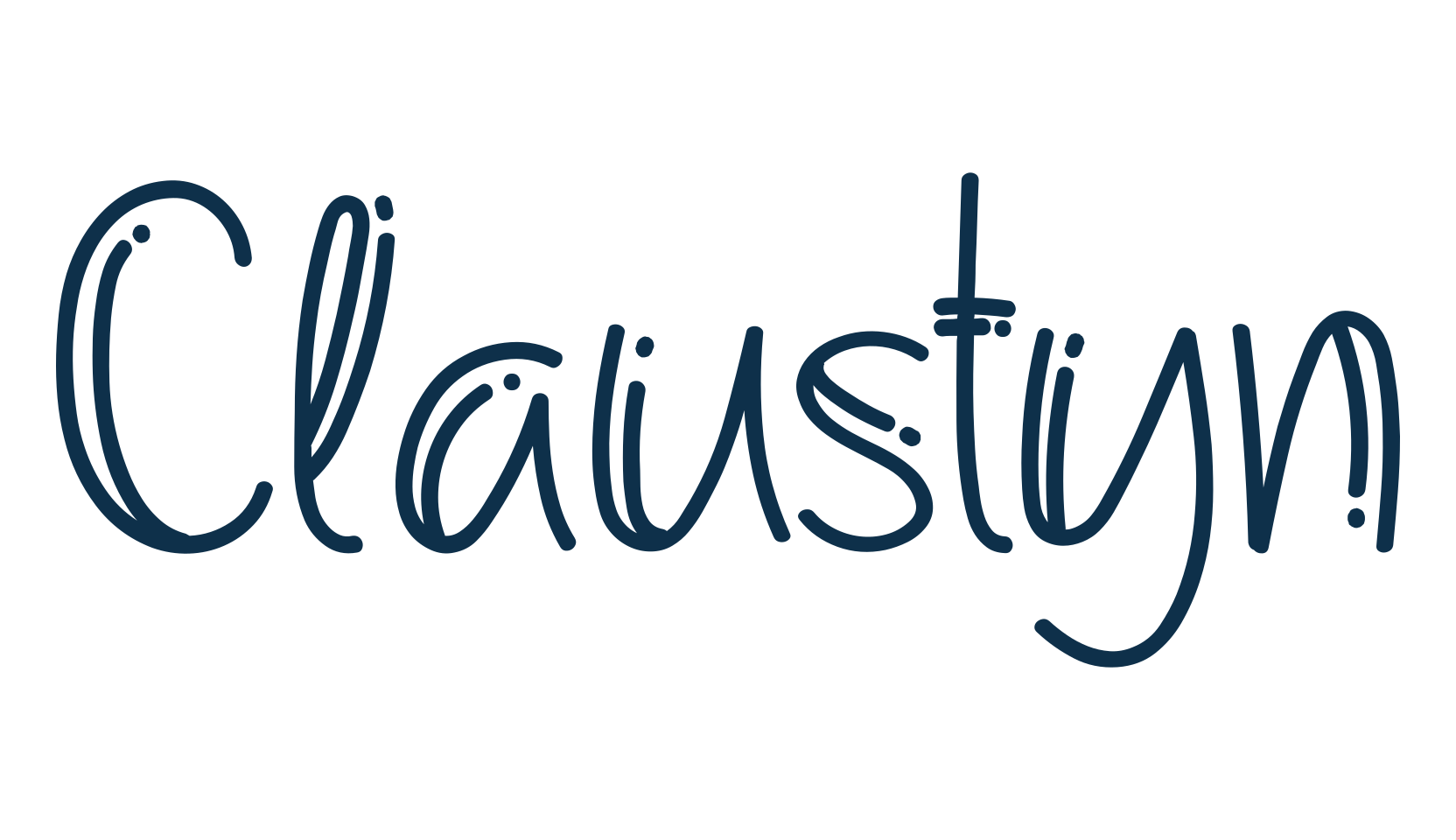Claustyn, fancy decorative font preview