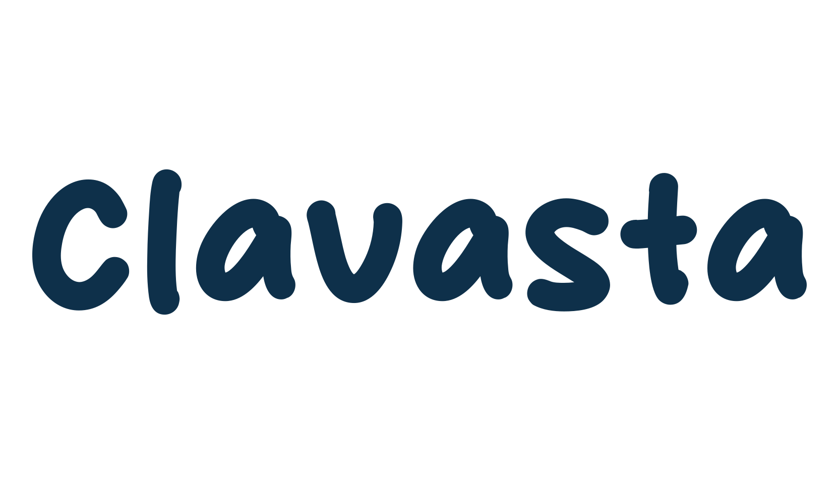 Clavasta, handwriting font preview