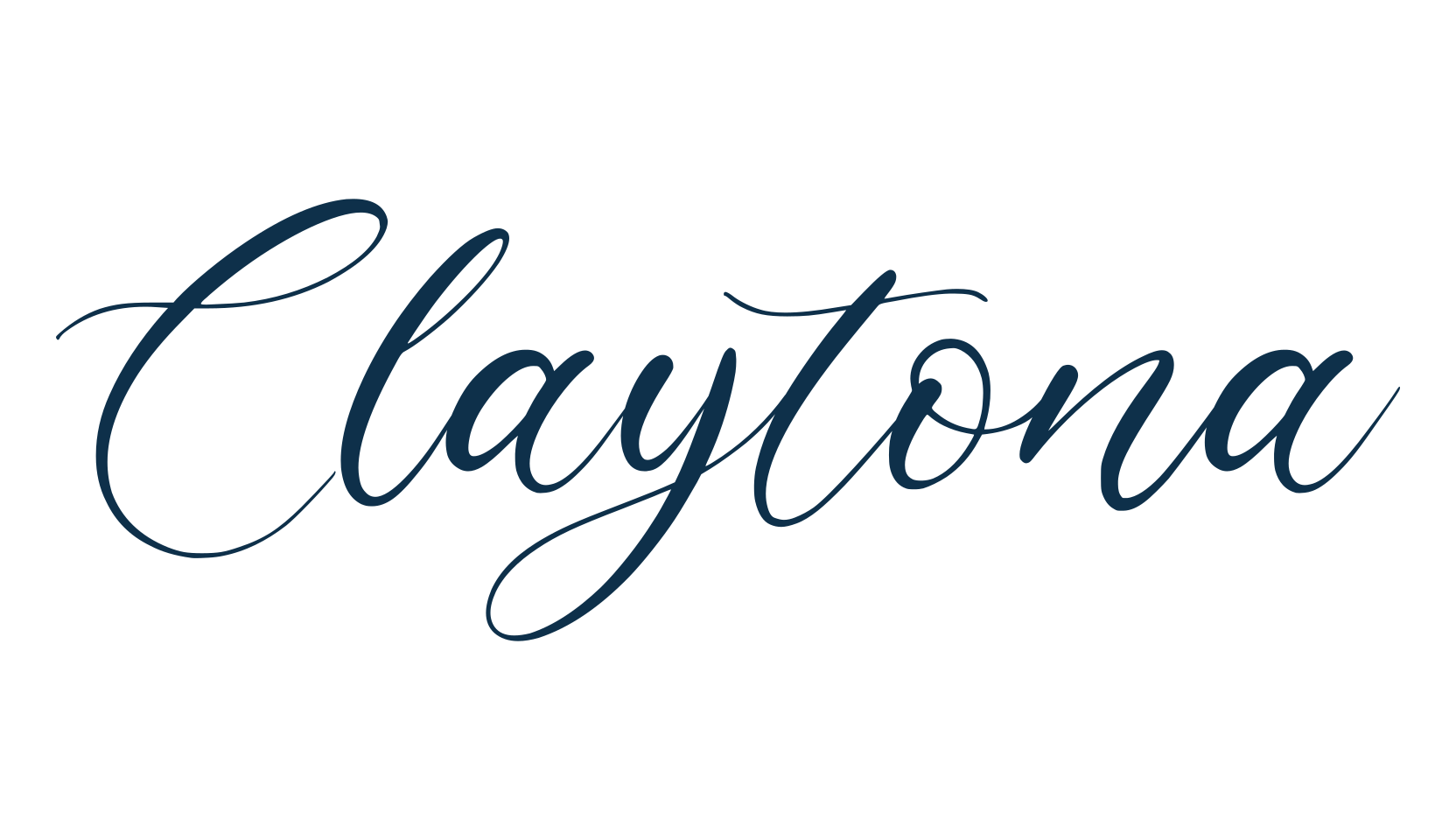 Claytona, calligraphy font preview