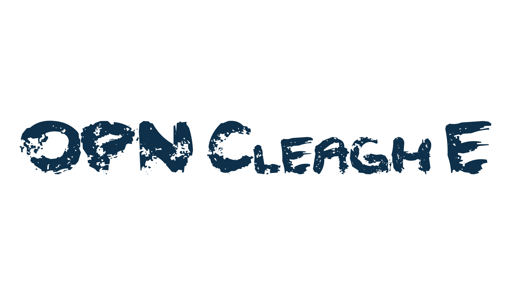 OPN Cleagh E, script trash fancy decorative calligraphy font preview
