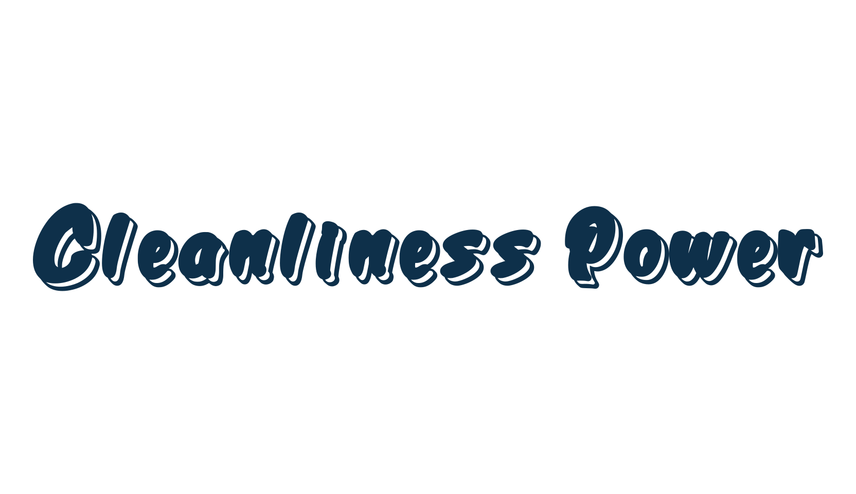 Cleanliness Power, groovy font preview