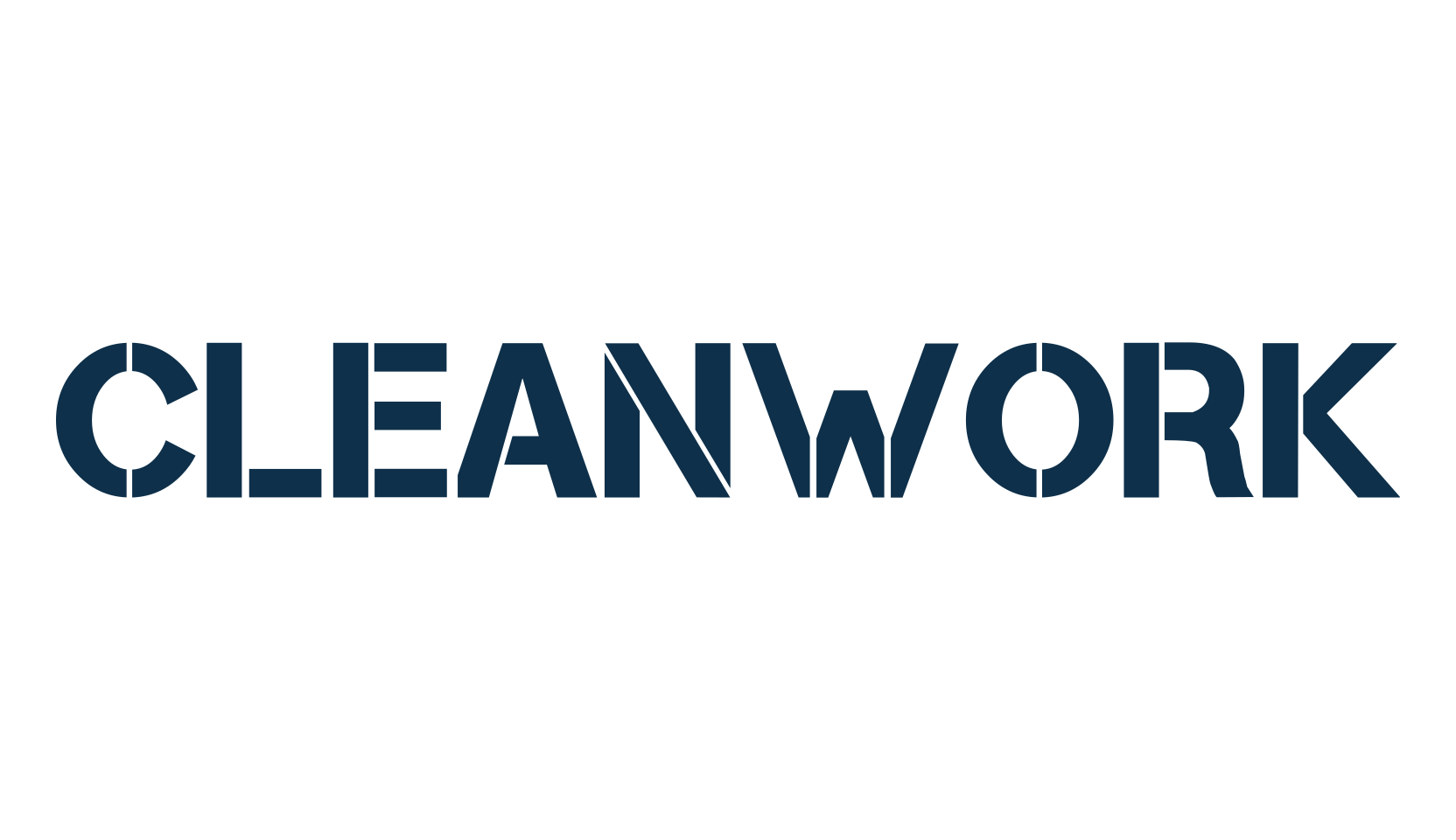 Cleanwork, stencil, army font preview