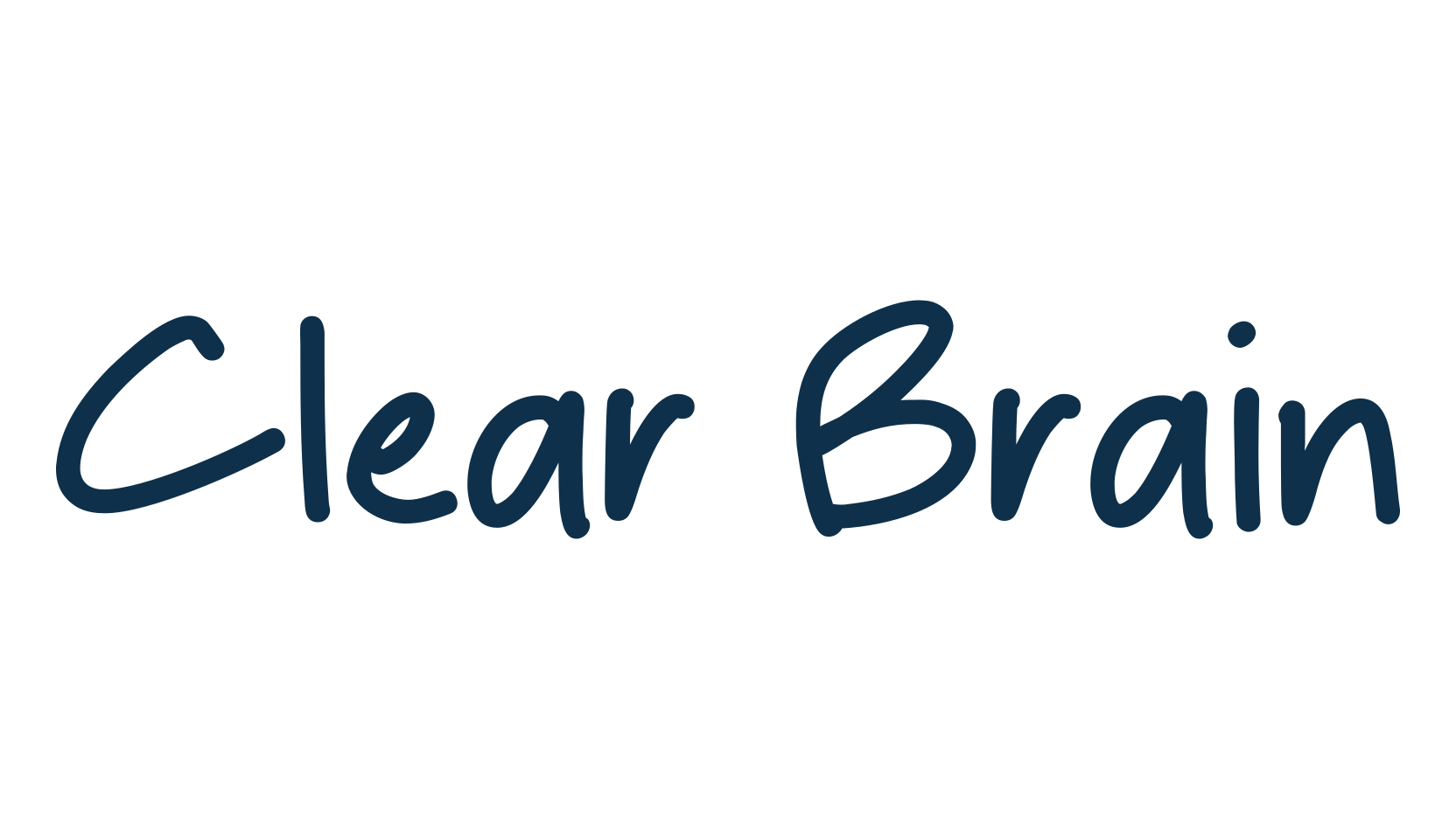 Clear Brain, handwriting font preview