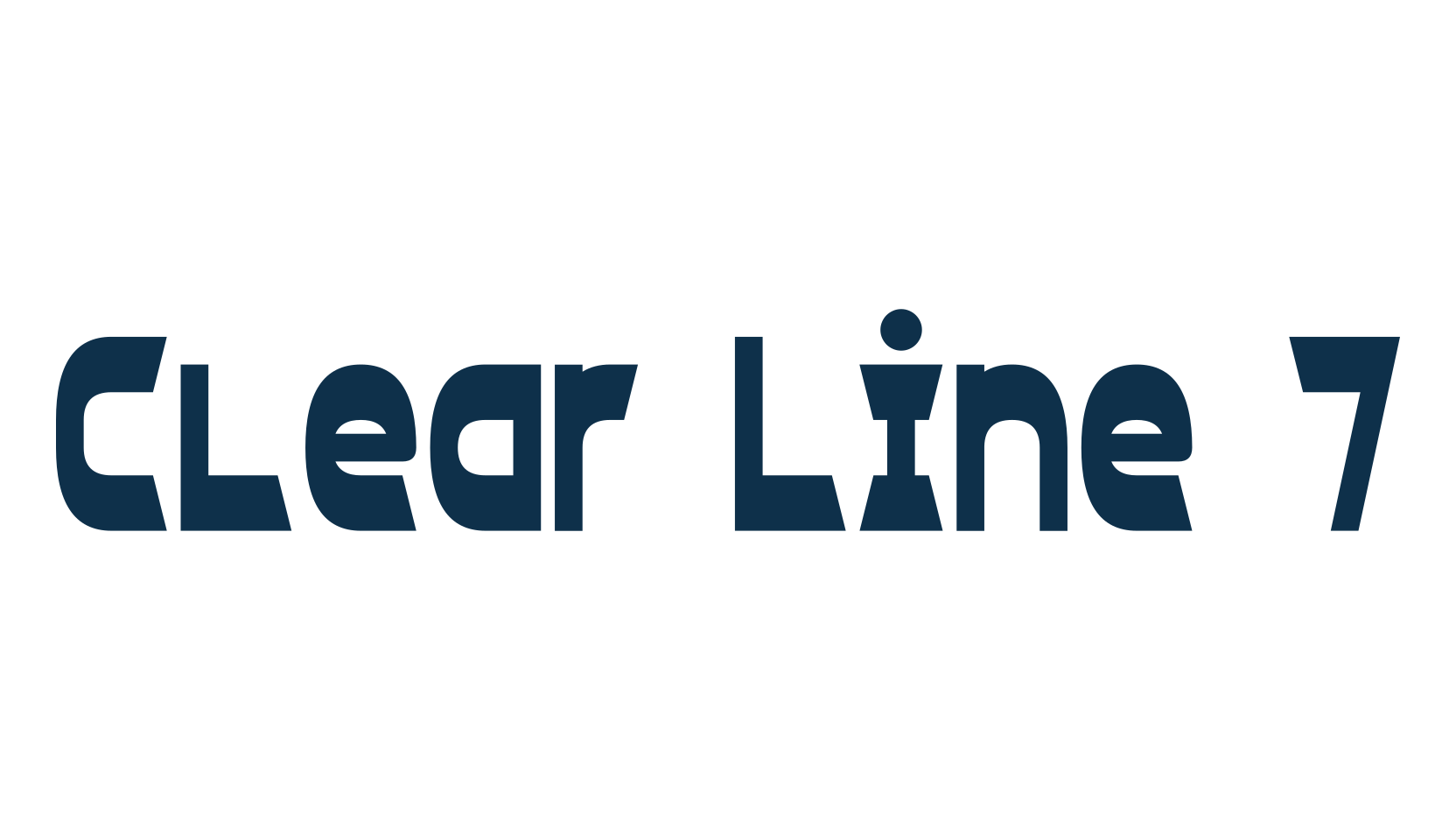 Clear Line 7, fancy various decorative font preview