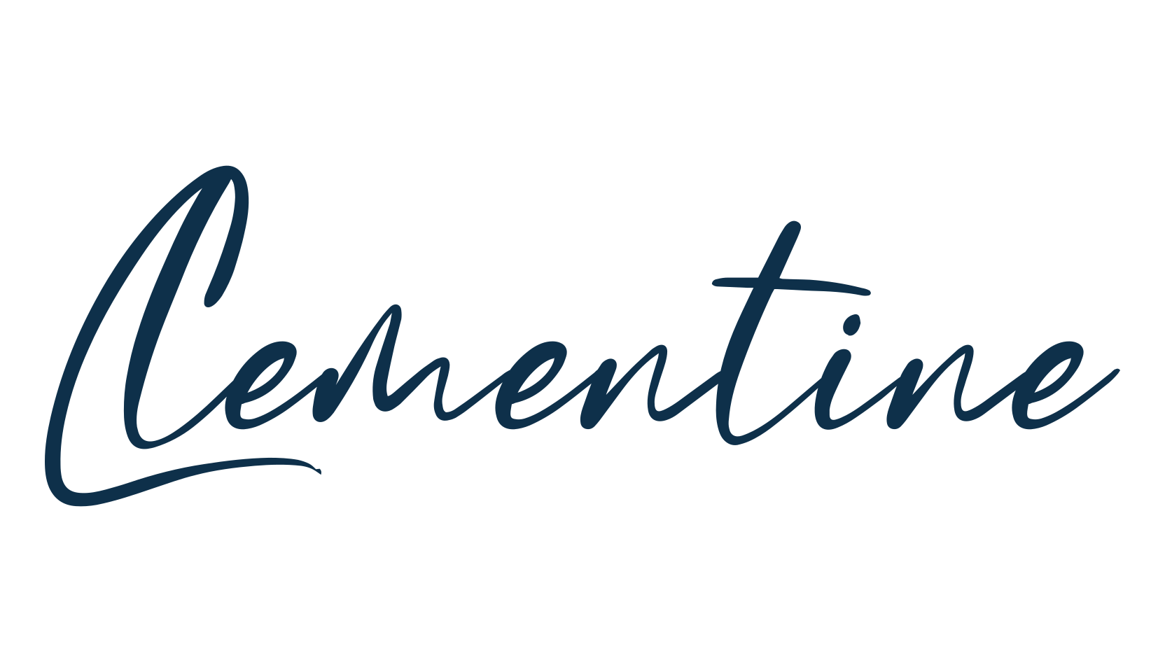 Clementine (clementine-2), handwriting font preview