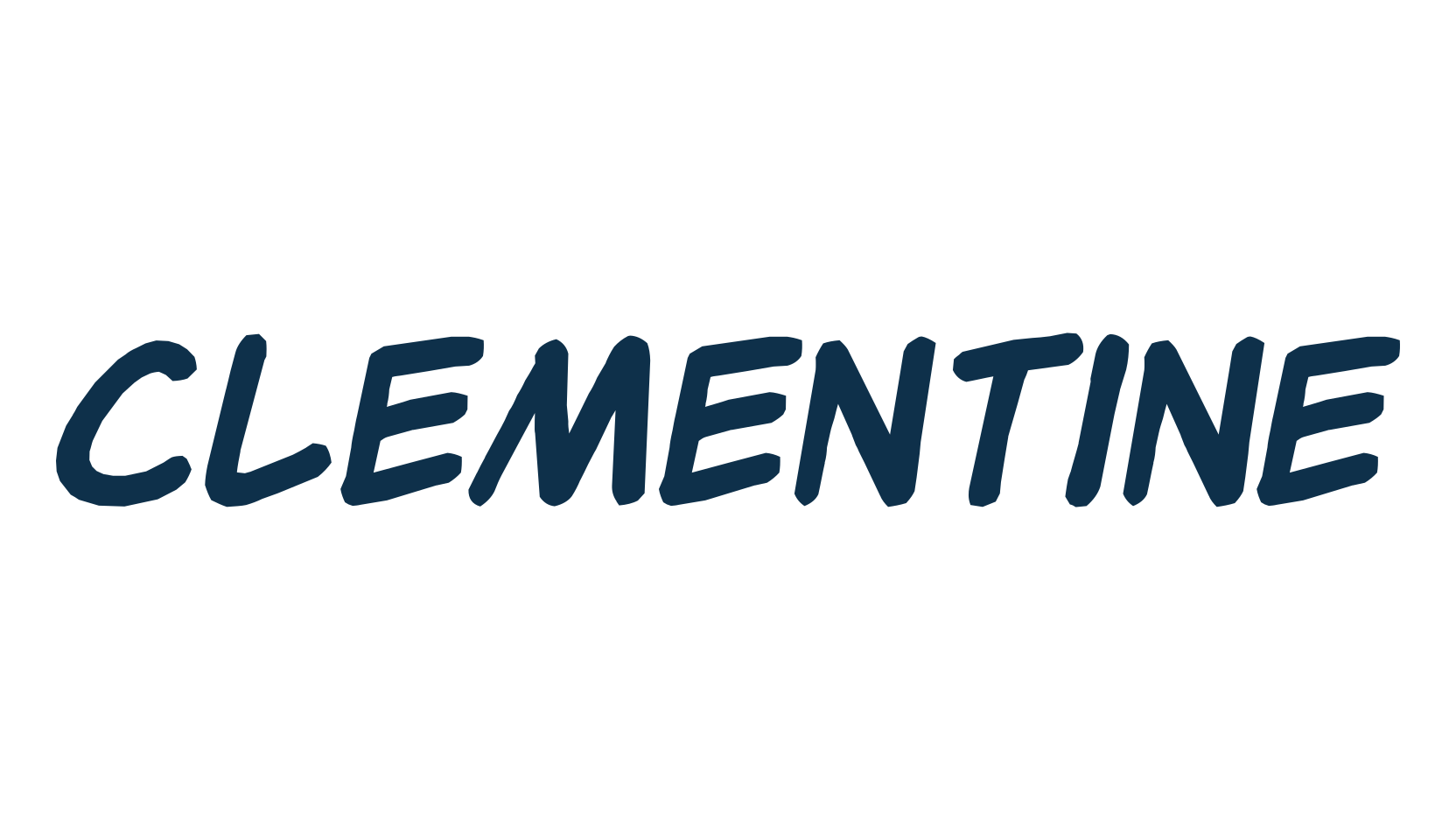 Clementine, cartoon font preview