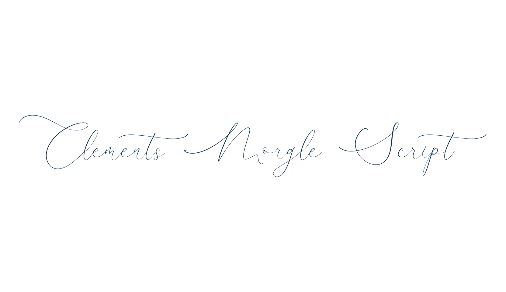 Clements Morgle Script, script handwritten fancy decorative calligraphy font preview
