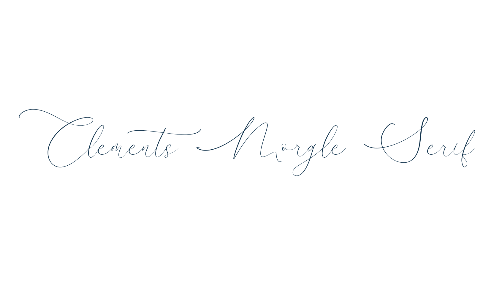 Clements Morgle Serif, basic serif font preview