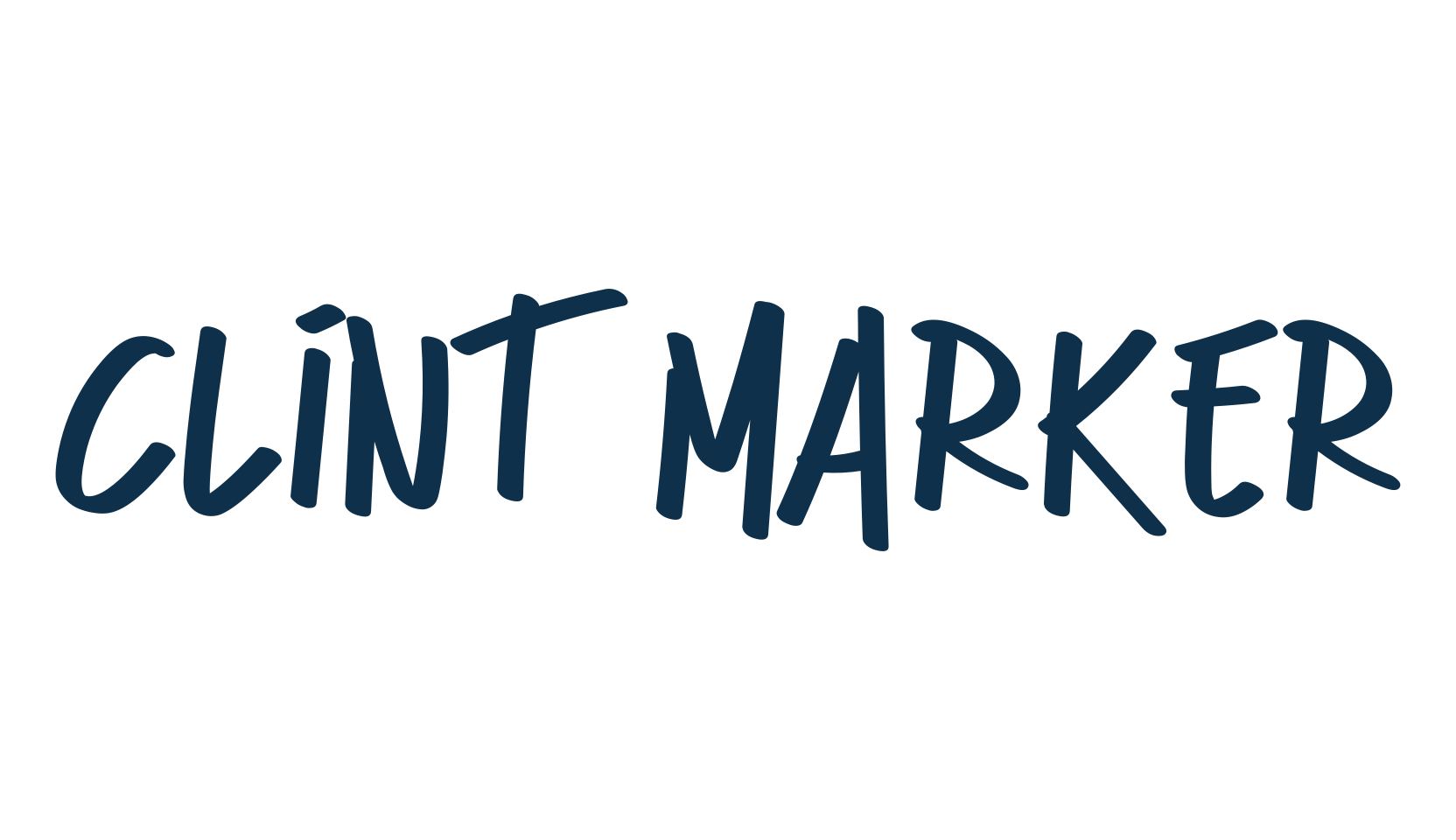 Clint Marker, handwriting font preview