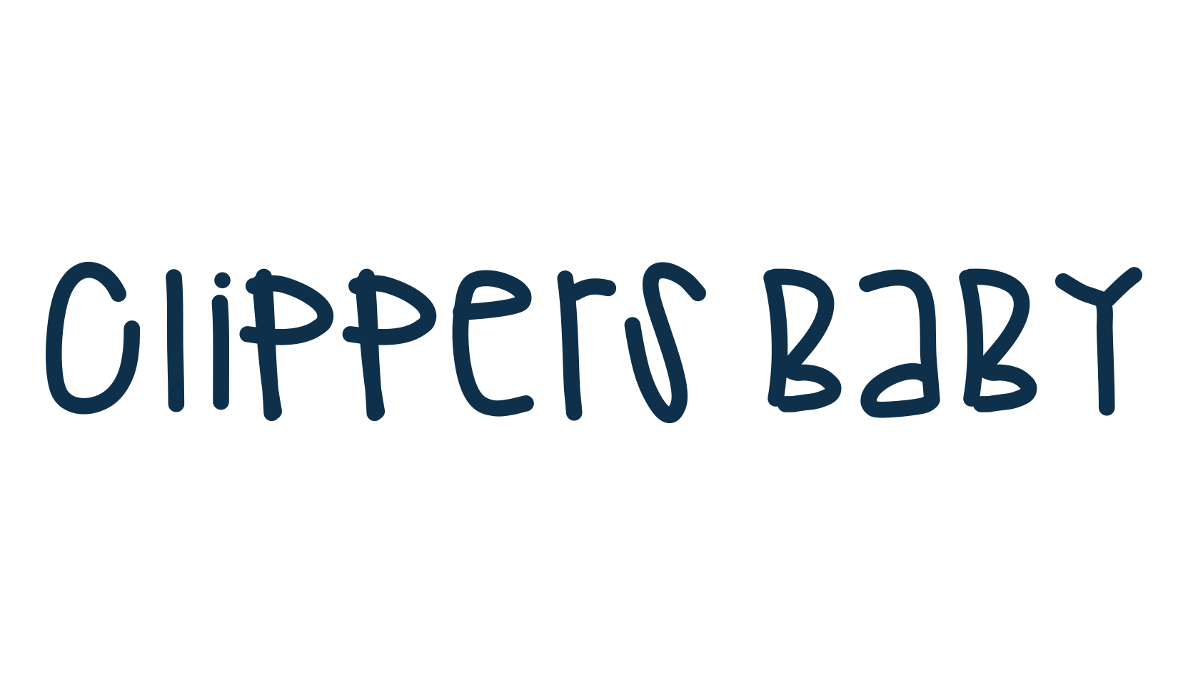 Clippers Baby, script handwritten fancy decorative calligraphy font preview