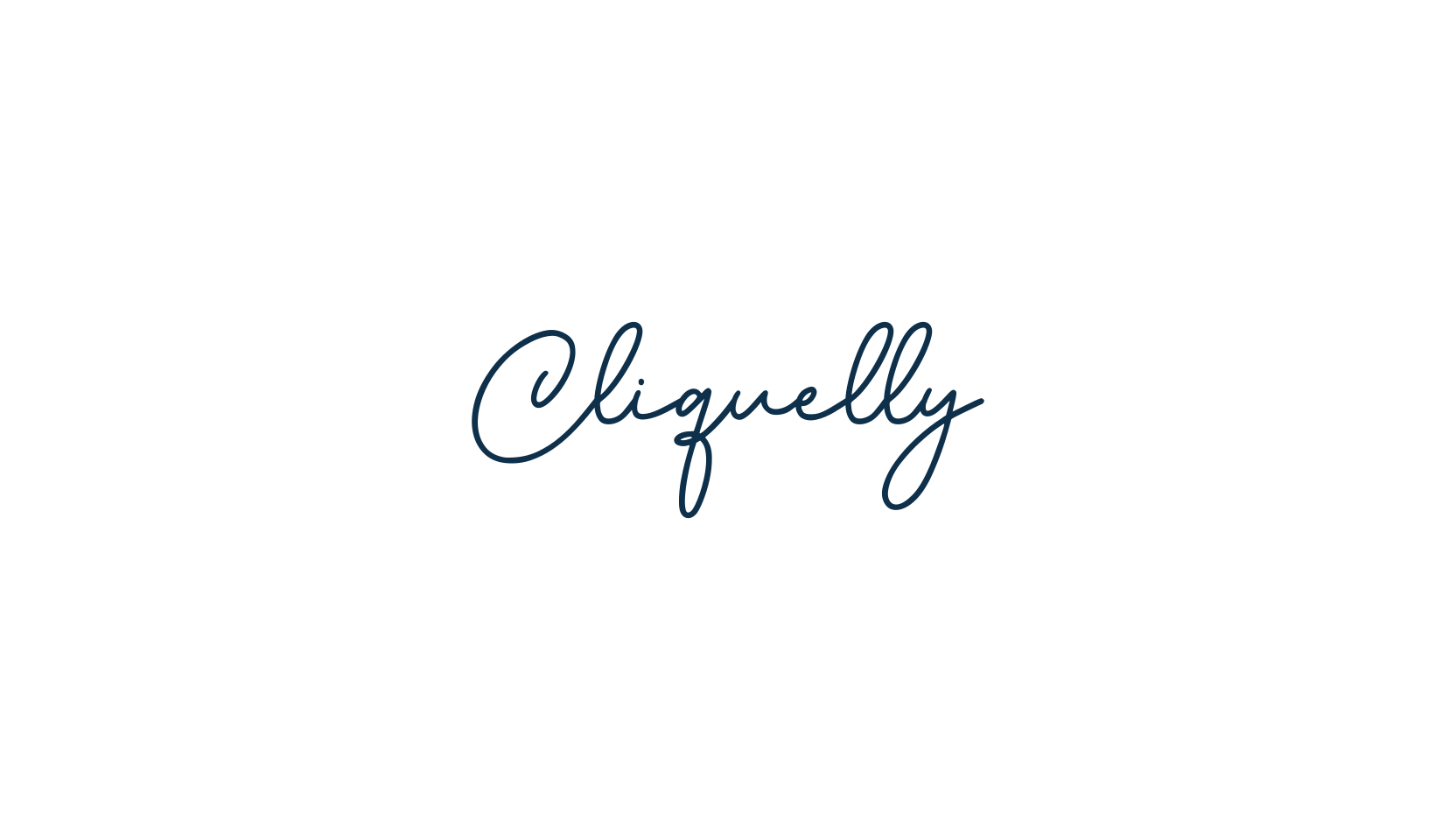 Cliquelly, handwriting font preview