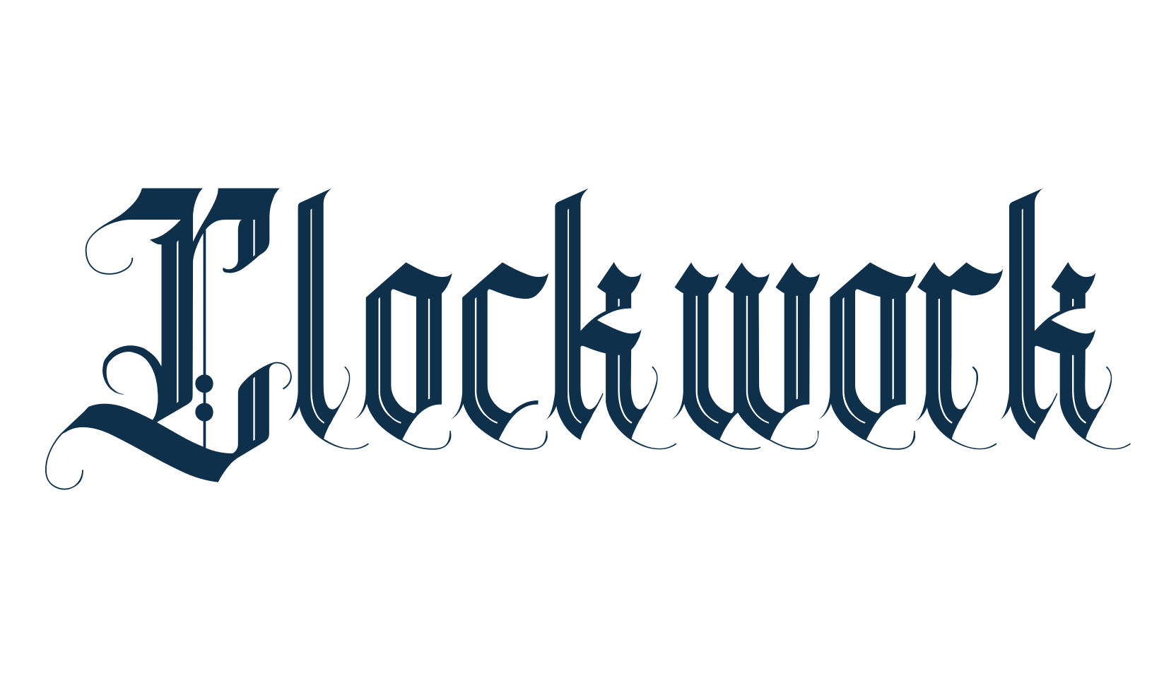 Clockwork (clockwork-2), gothic modern font preview