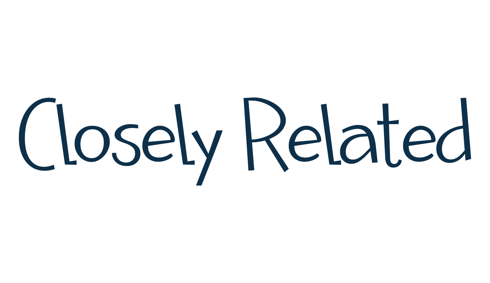 Closely Related, cartoon font preview