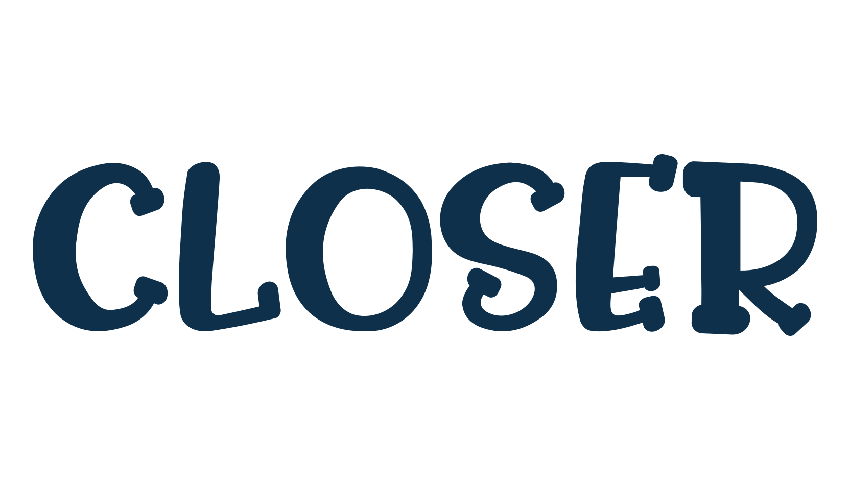 Closer, cartoon font preview