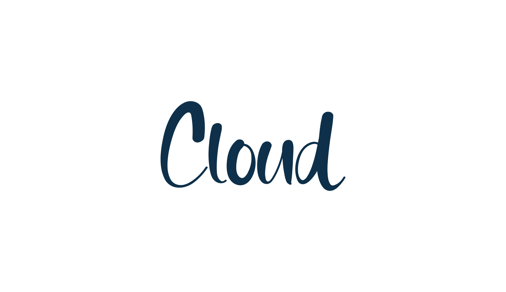 Cloud (cloud-2), handwriting font preview