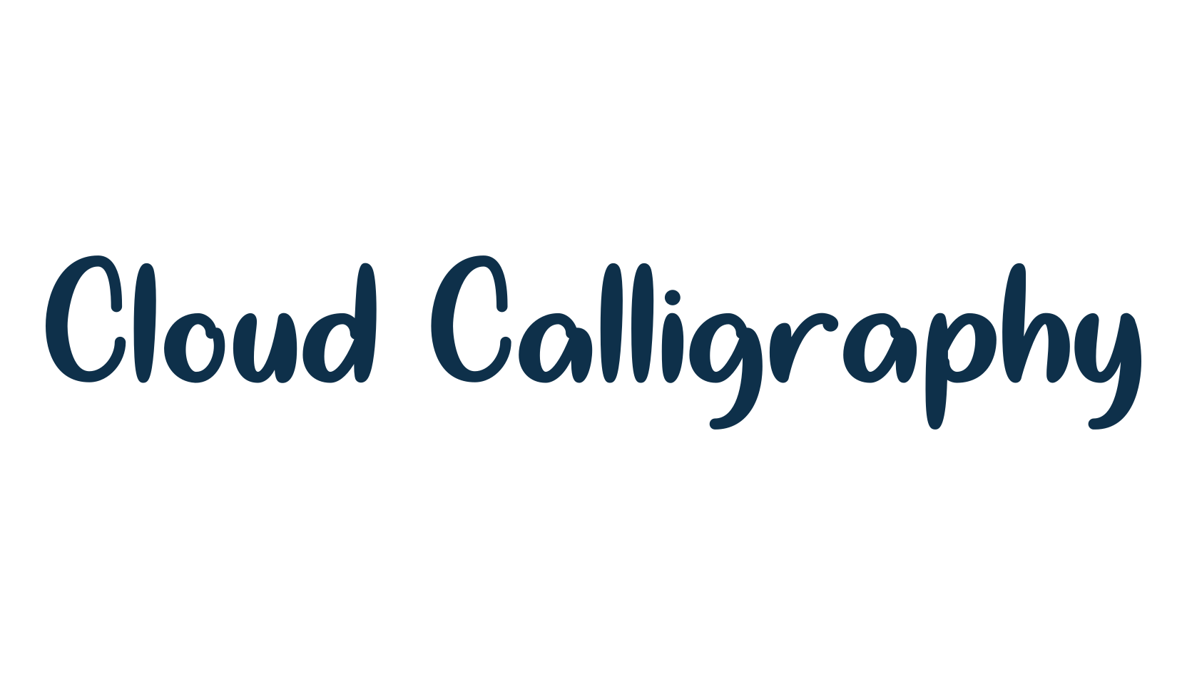 Cloud Calligraphy, fancy various decorative script calligraphy font preview