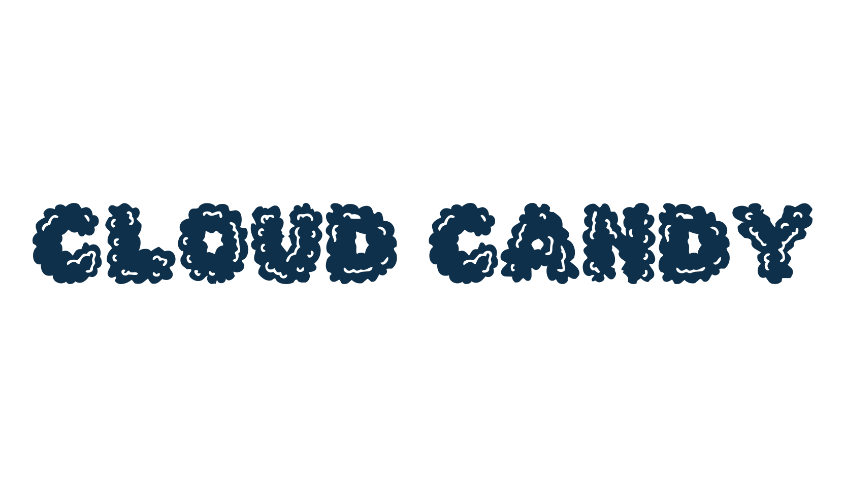 Cloud Candy, decorative font preview