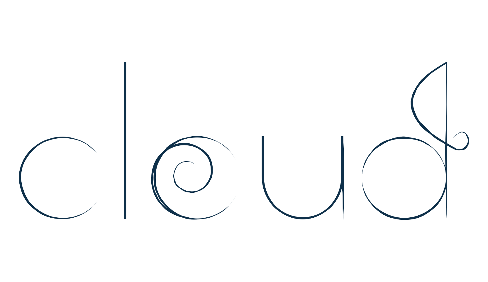 Cloud, fancy various decorative font preview
