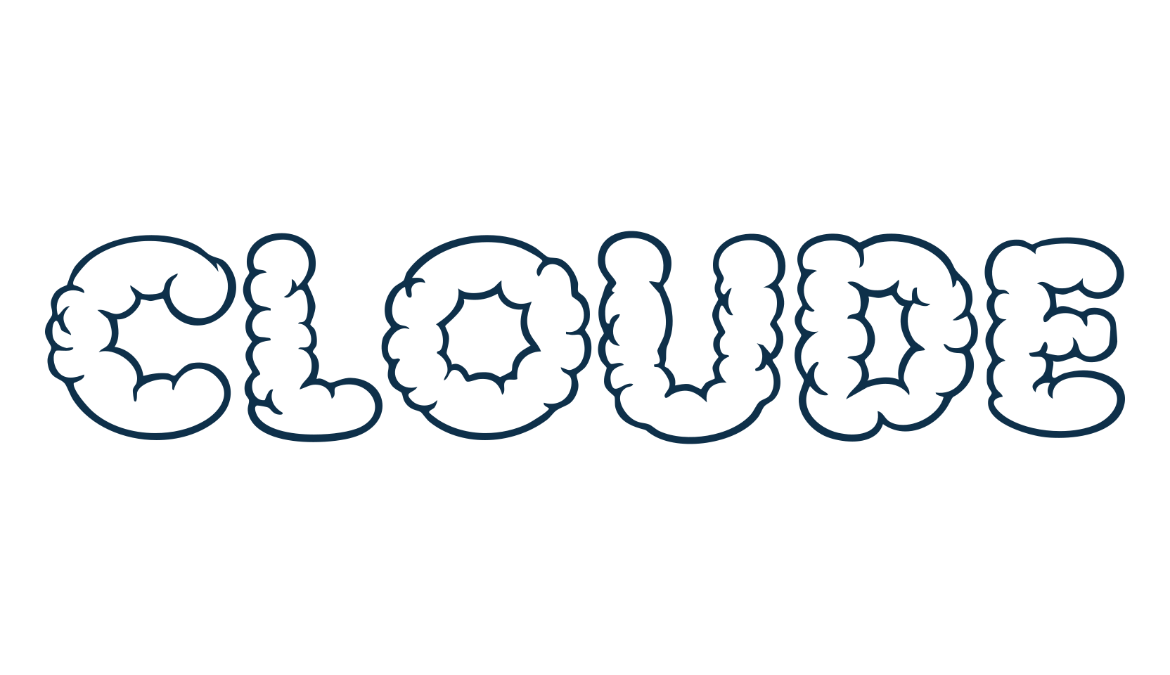 Cloude, decorative font preview