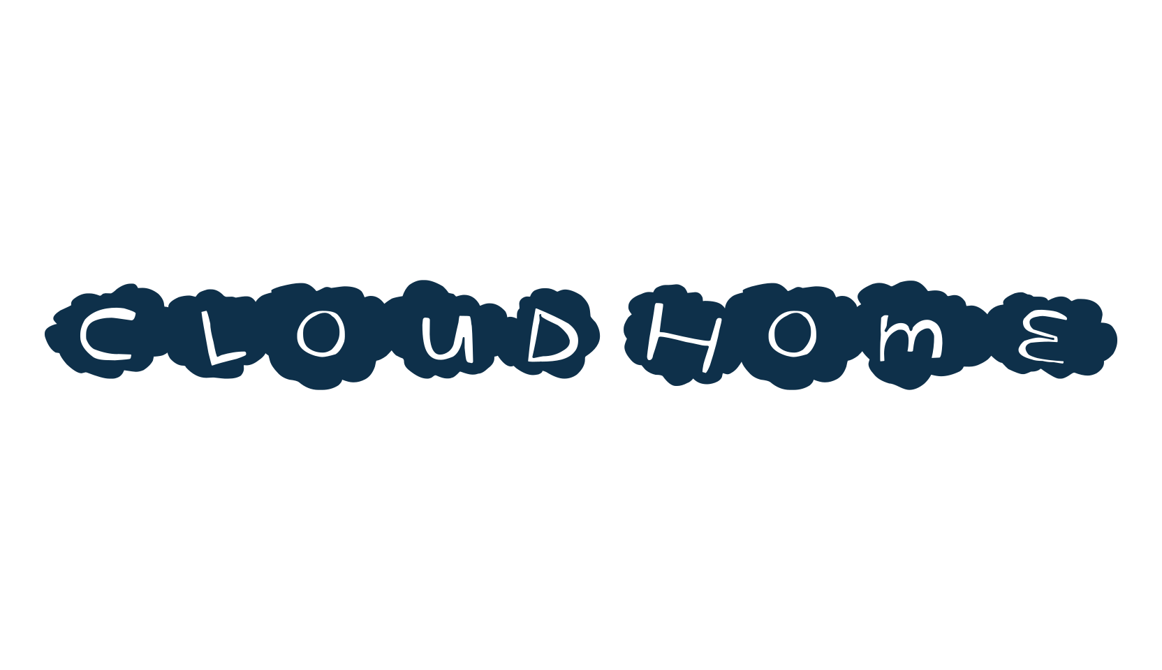 Cloud Home, cartoon font preview