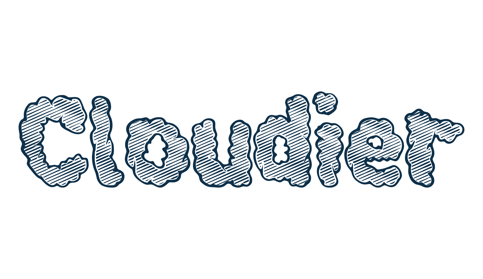 Cloudier, fancy decorative font preview