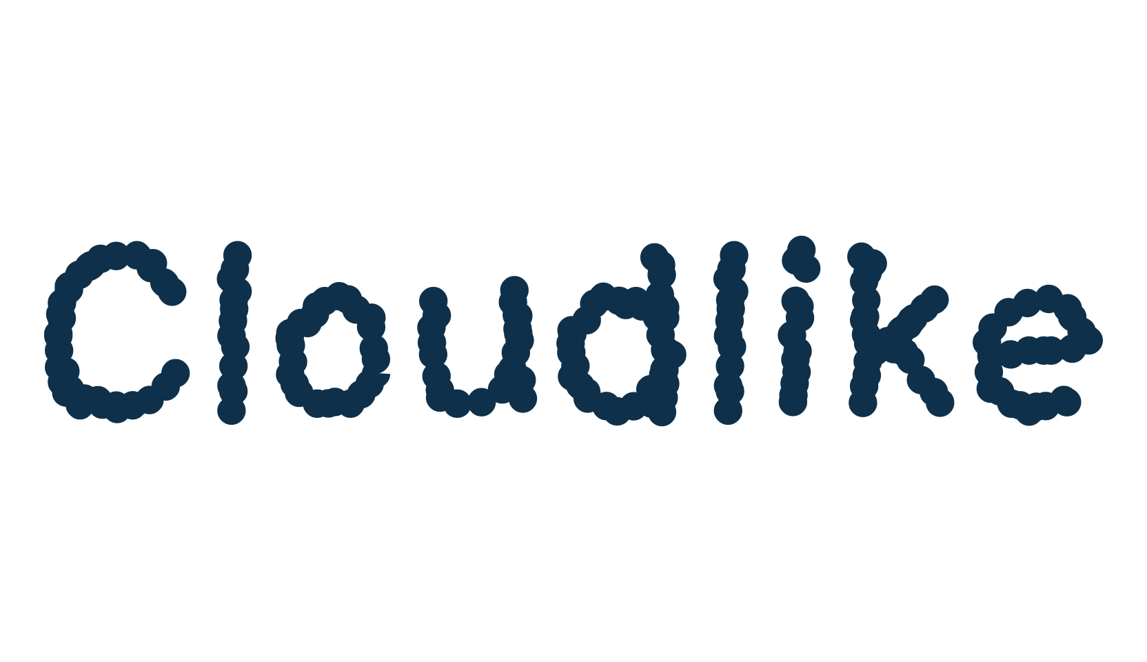 Cloudlike, fancy cartoon decorative font preview