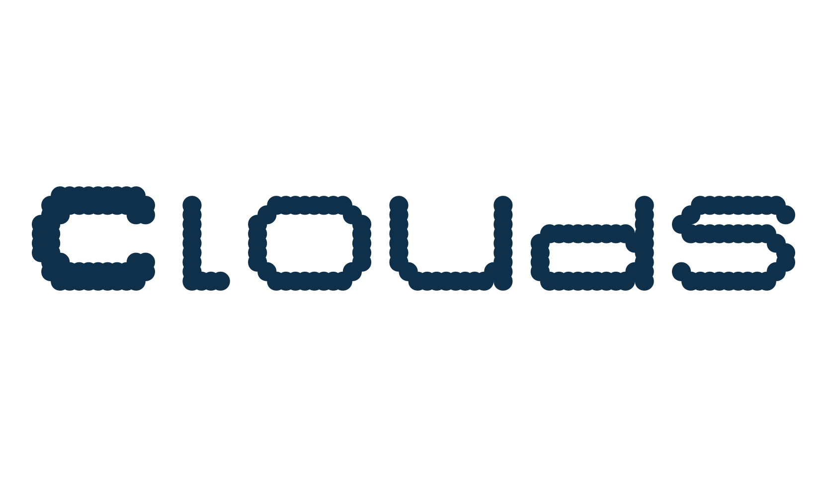 Clouds, fancy various techno sci-fi font preview