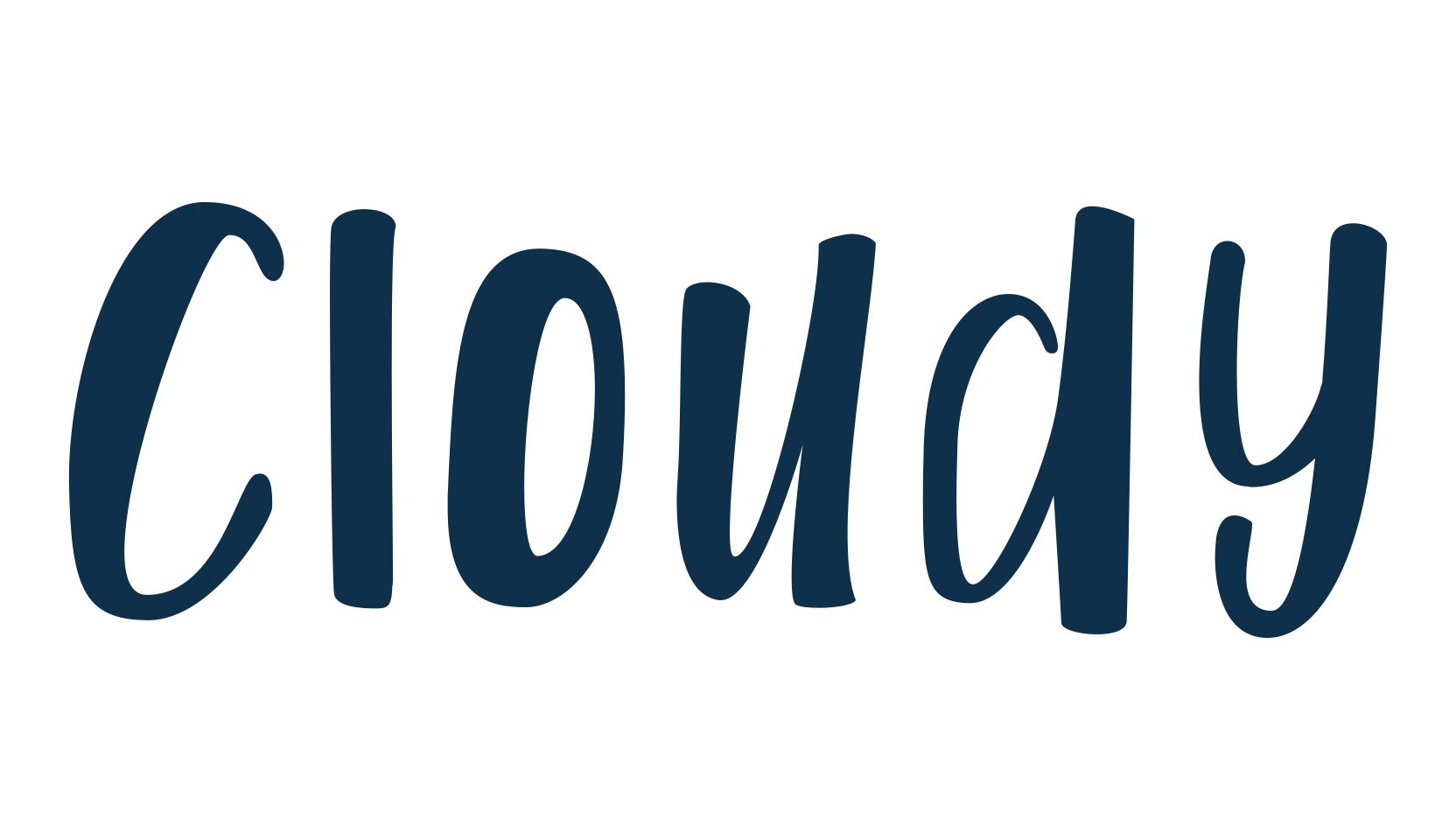 Cloudy (cloudy-2), cartoon font preview