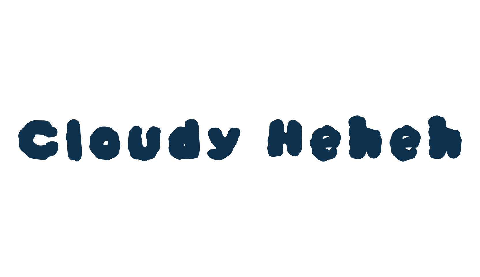 Cloudy Heheh, display market font preview
