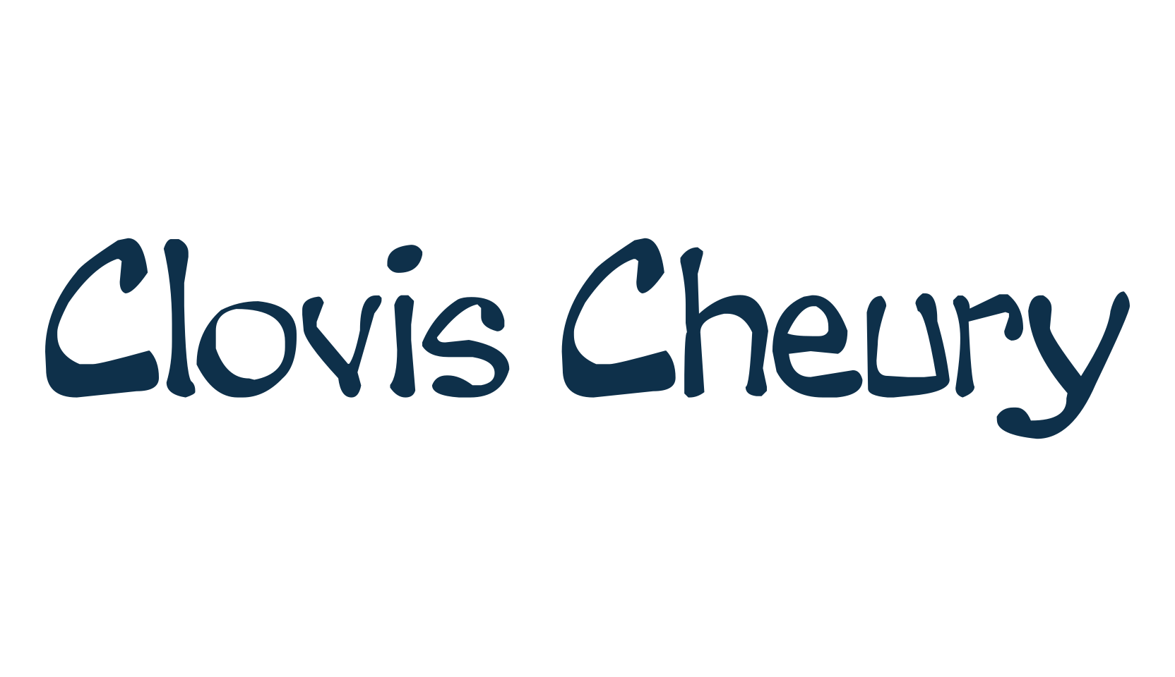 Clovis Cheury, fancy cartoon decorative comic font preview