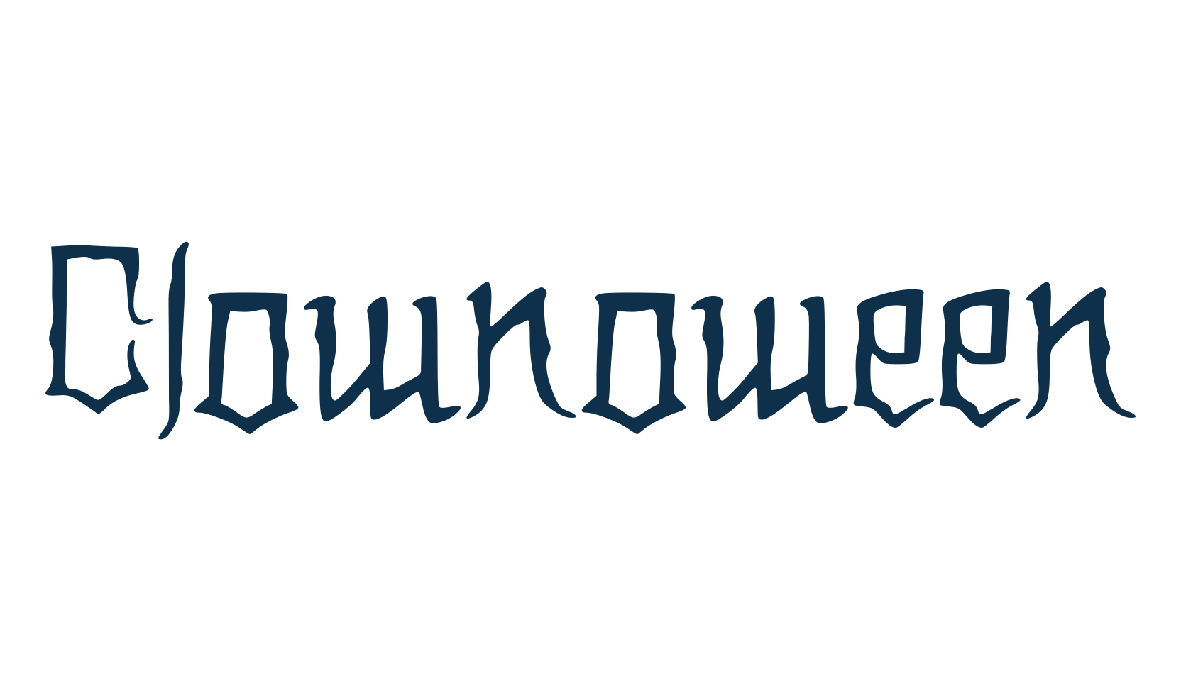 Clownoween, halloween font preview