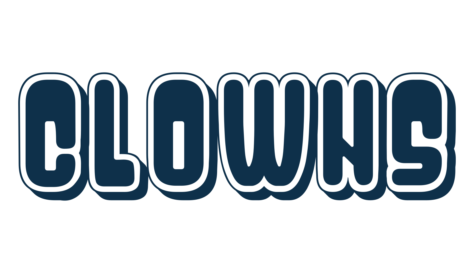 Clowns, fancy groovy decorative font preview