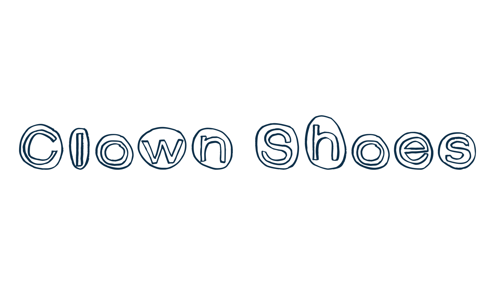 Clown Shoes, fancy cartoon decorative font preview