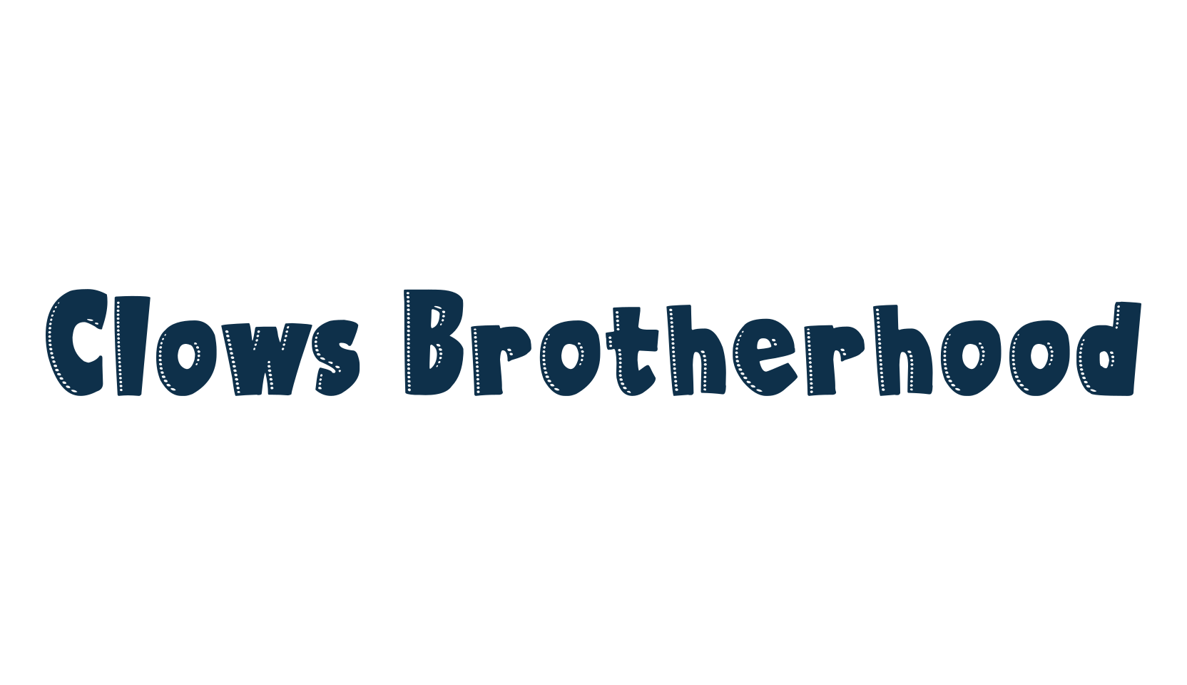Clows Brotherhood, fancy cartoon decorative font preview