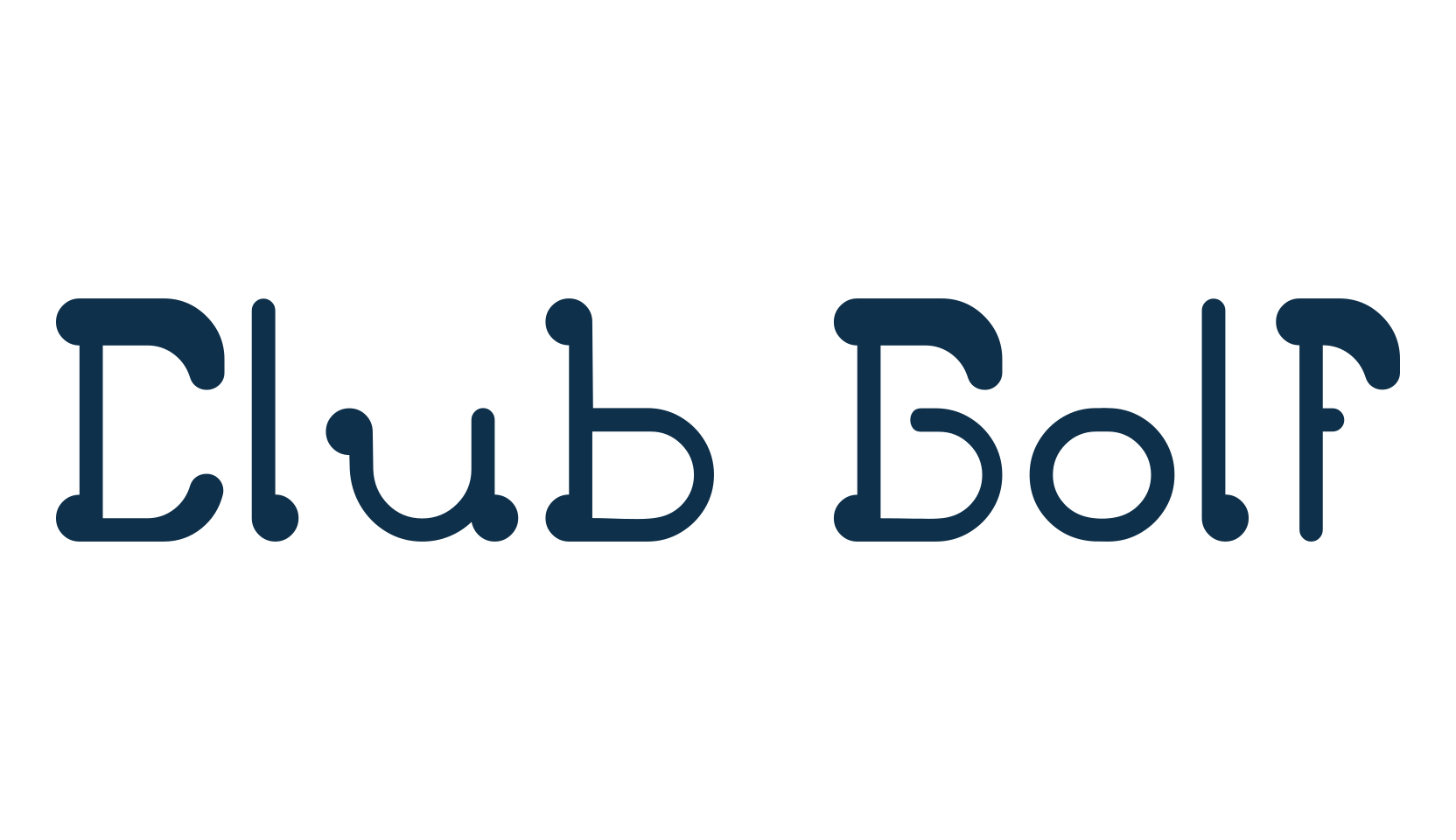 Club Golf, fancy various decorative font preview