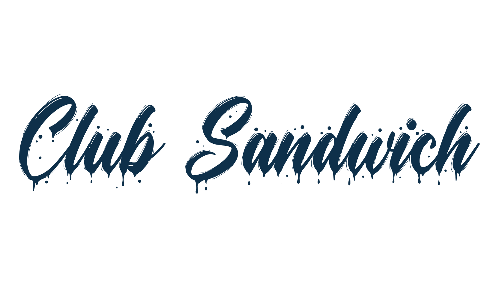 Club Sandwich, brush font preview