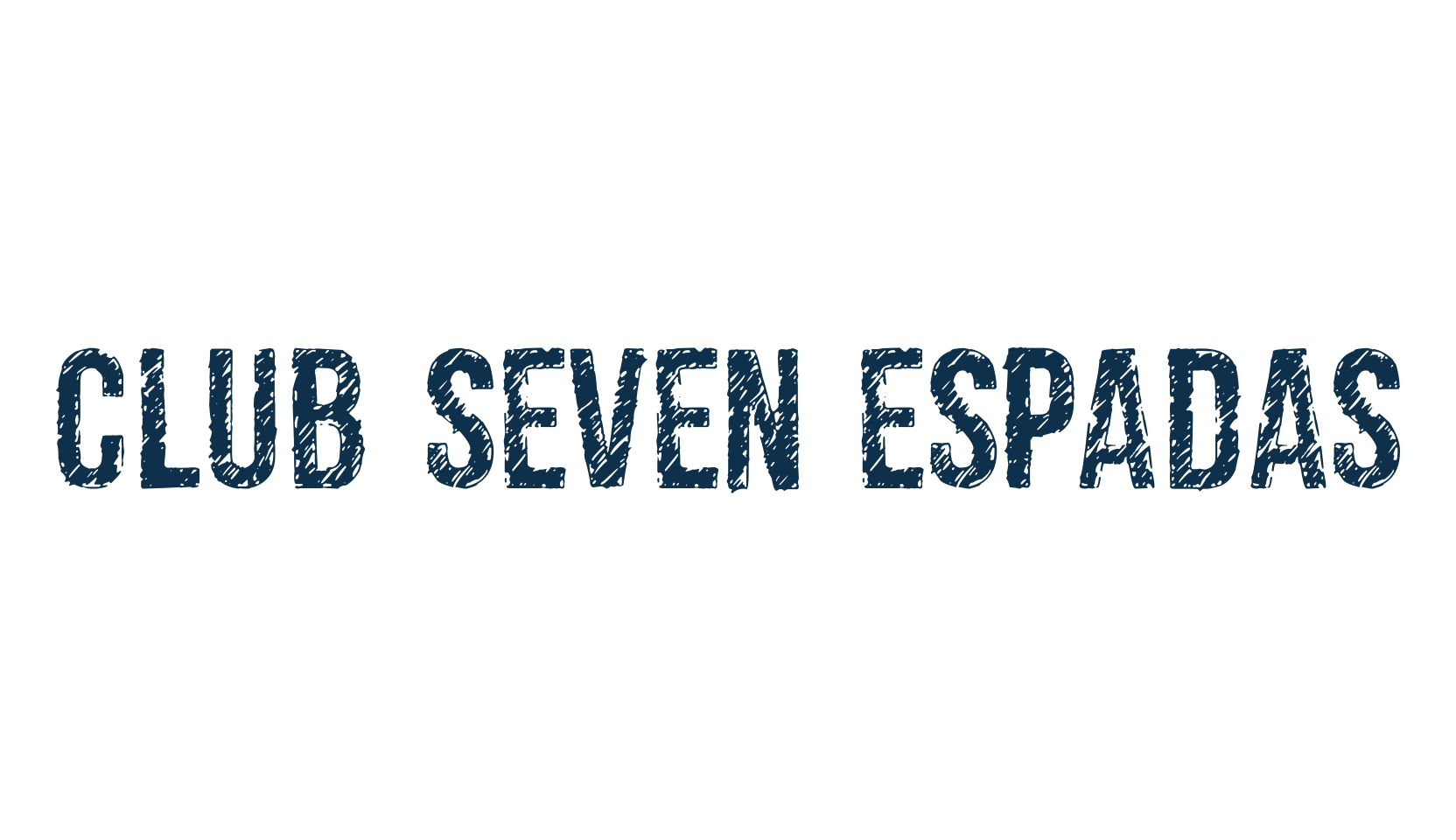 Club Seven Espadas, fancy eroded decorative font preview