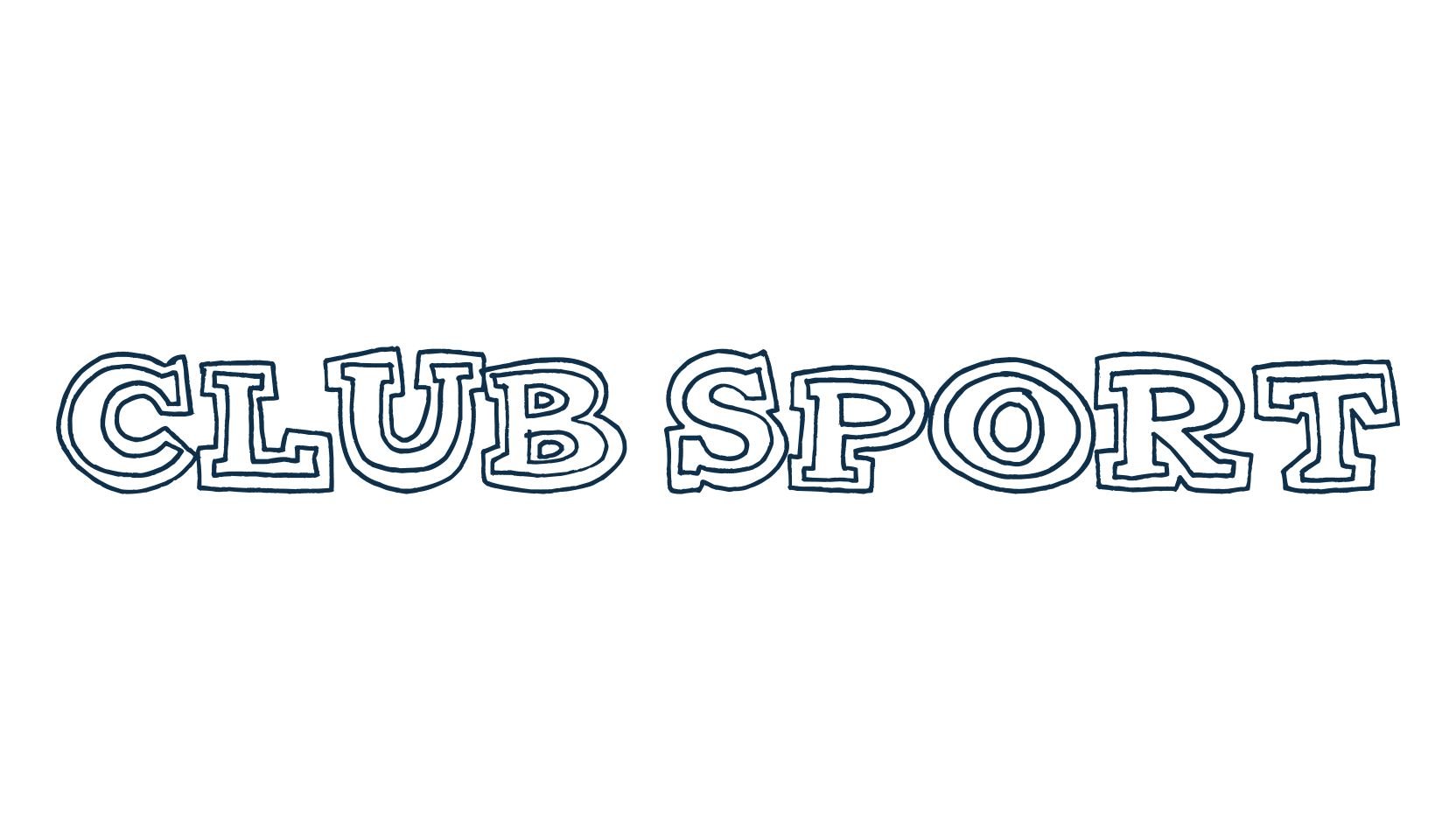 Club Sport, cartoon font preview
