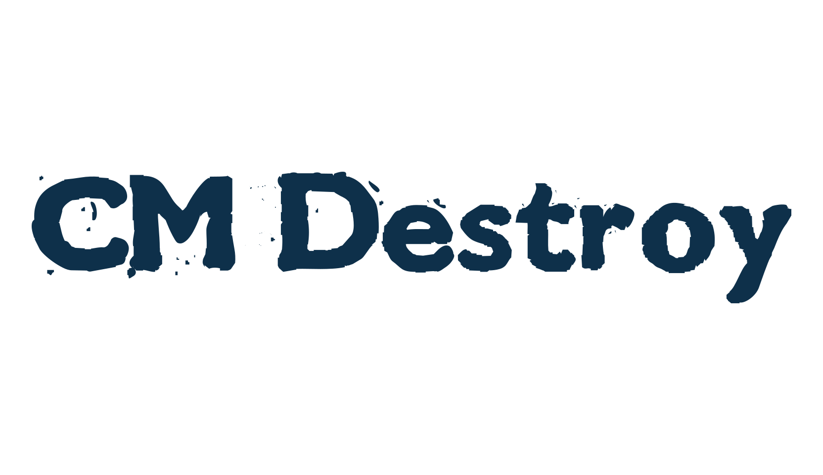 CM Destroy, destroy font preview