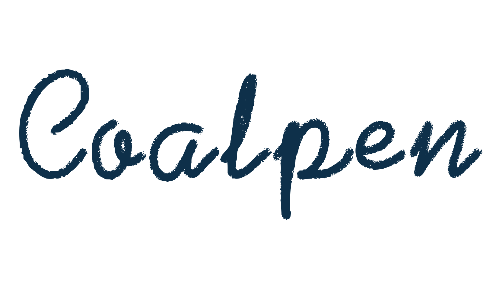 Coalpen, handwriting font preview