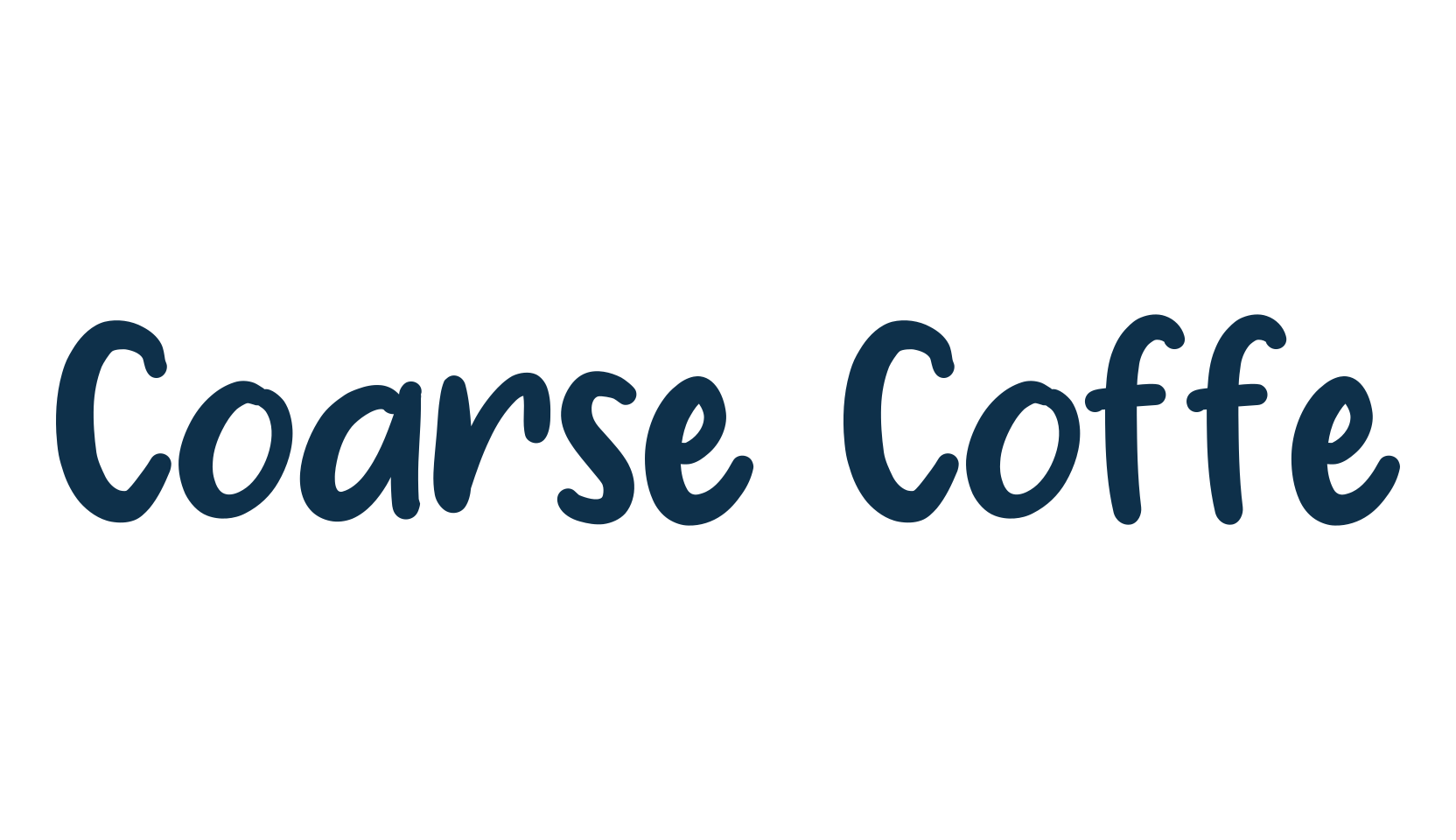 Coarse Coffe, script handwritten fancy decorative calligraphy font preview
