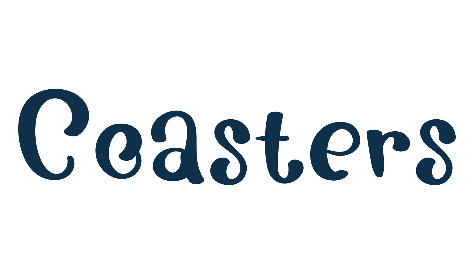 Coasters, various font preview
