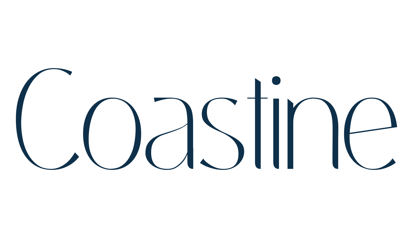 Coastine, sans serif font preview