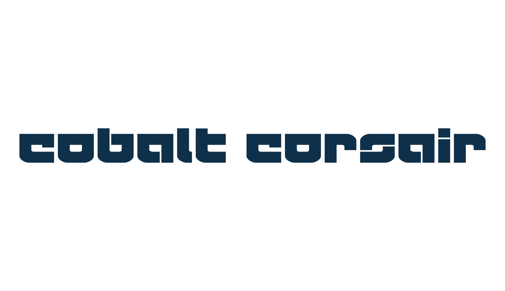 Cobalt Corsair, techno sci-fi font preview